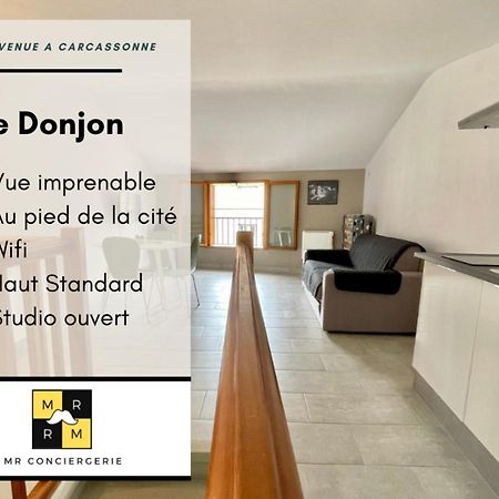 Le Donjon - Vue Cite Pied Cite Medievale Neuf Carcassonne Zewnętrze zdjęcie